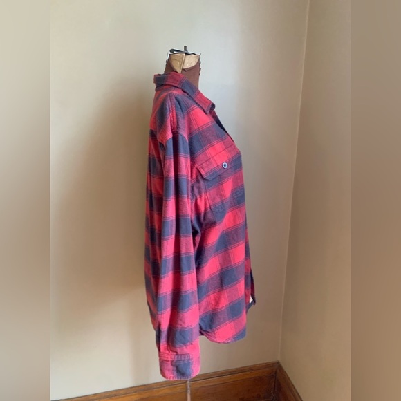Jachs flannel button down shirt, red and black plaid shirt - Picture 6 of 10